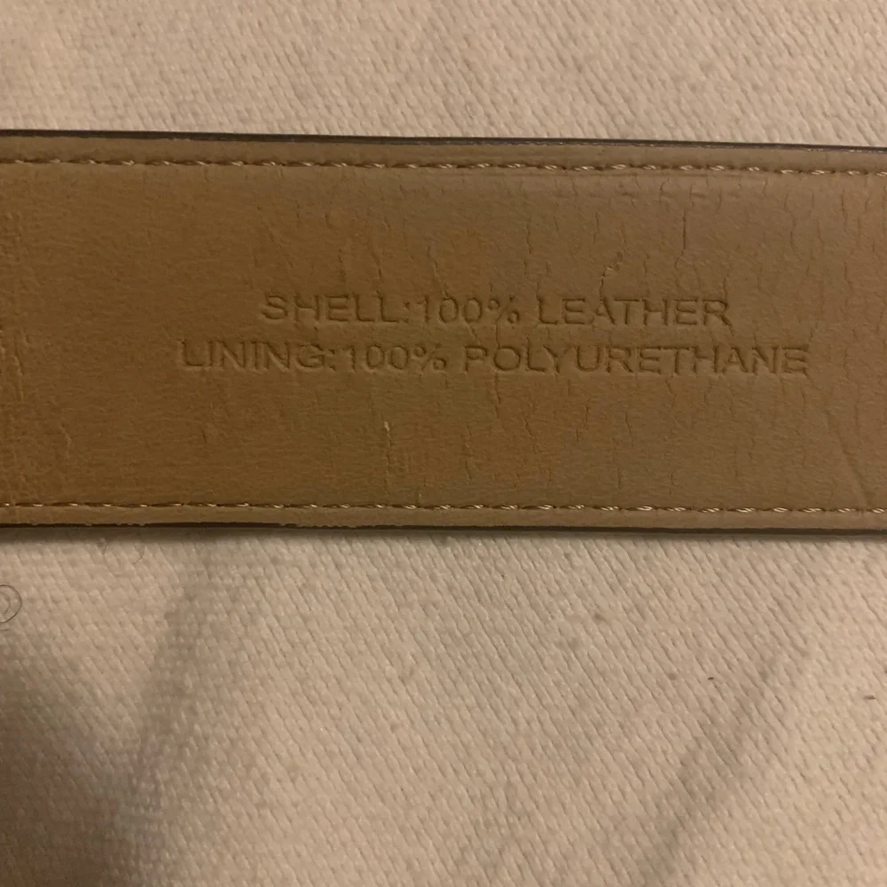 ✨⚡️💥Talbots Women Belt Size S Black Leather Exterior Gold Bamboo Buckle - Picture 11 of 11